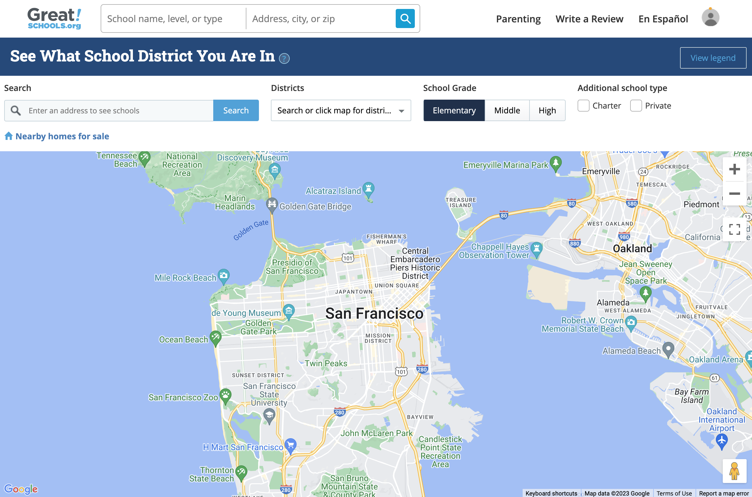 How to search for schools by address GreatSchools Help Desk